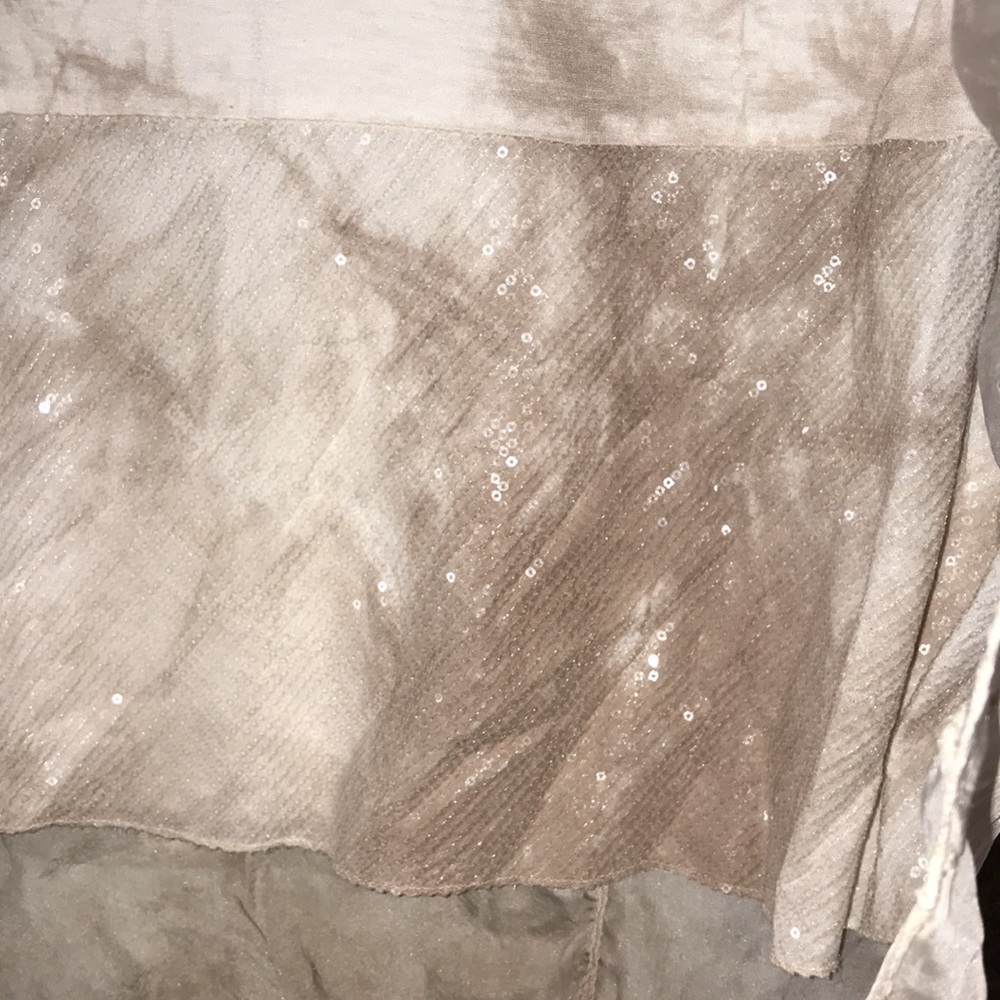 ✅Amanti Silk Blouse with partial sequin underlayer - Picture 2 of 6